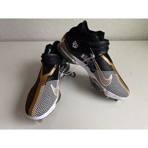 Nike Force Zoom Trout 7 Baseball Cleats Black Gold White CI3134-012 Size 13.5
